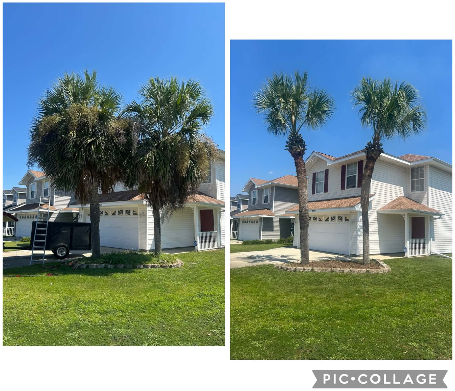 10 & 2 Cut before and after example
